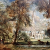 „Katedra w Salisbury, widok od strony ogrodu domu biskupiego", 1821–1822 (Museu de Arte de São Paulo, Brazylia)